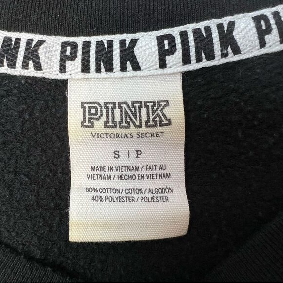 PINK Victoria’s Secret Sweatshirt Black Size S - Picture 3 of 3
